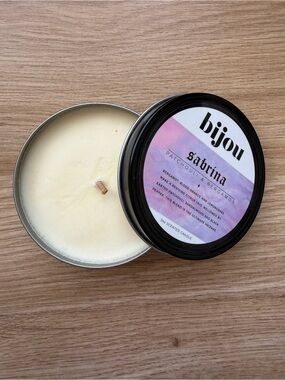 Bijou Candles • Sabrina Patchouli & Bergamot 3oz Candle Tin • New!